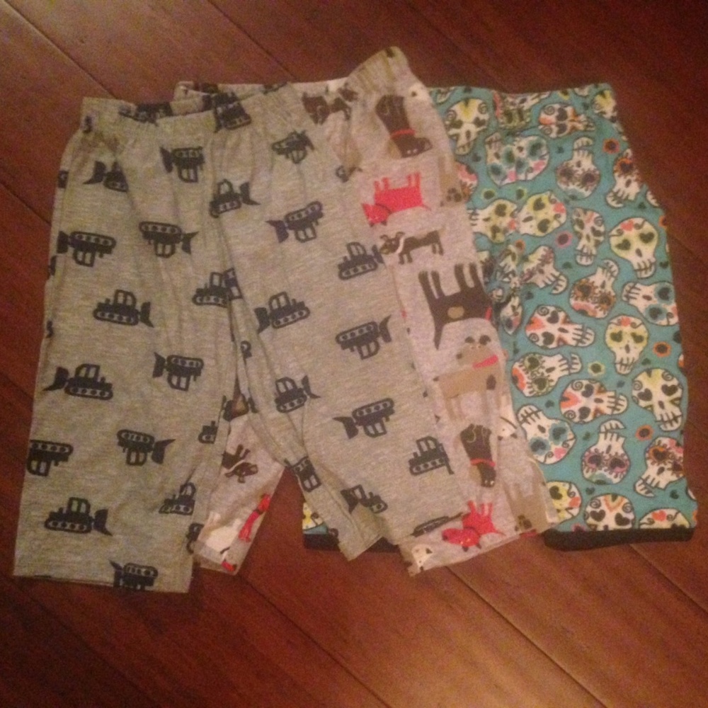 Three 3T pajama pants